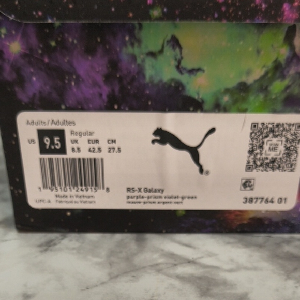 Puma Men's RS-X Galaxy Melo Purple/Green Sneakers , Size 9.5 , With Box - Picture 11 of 11